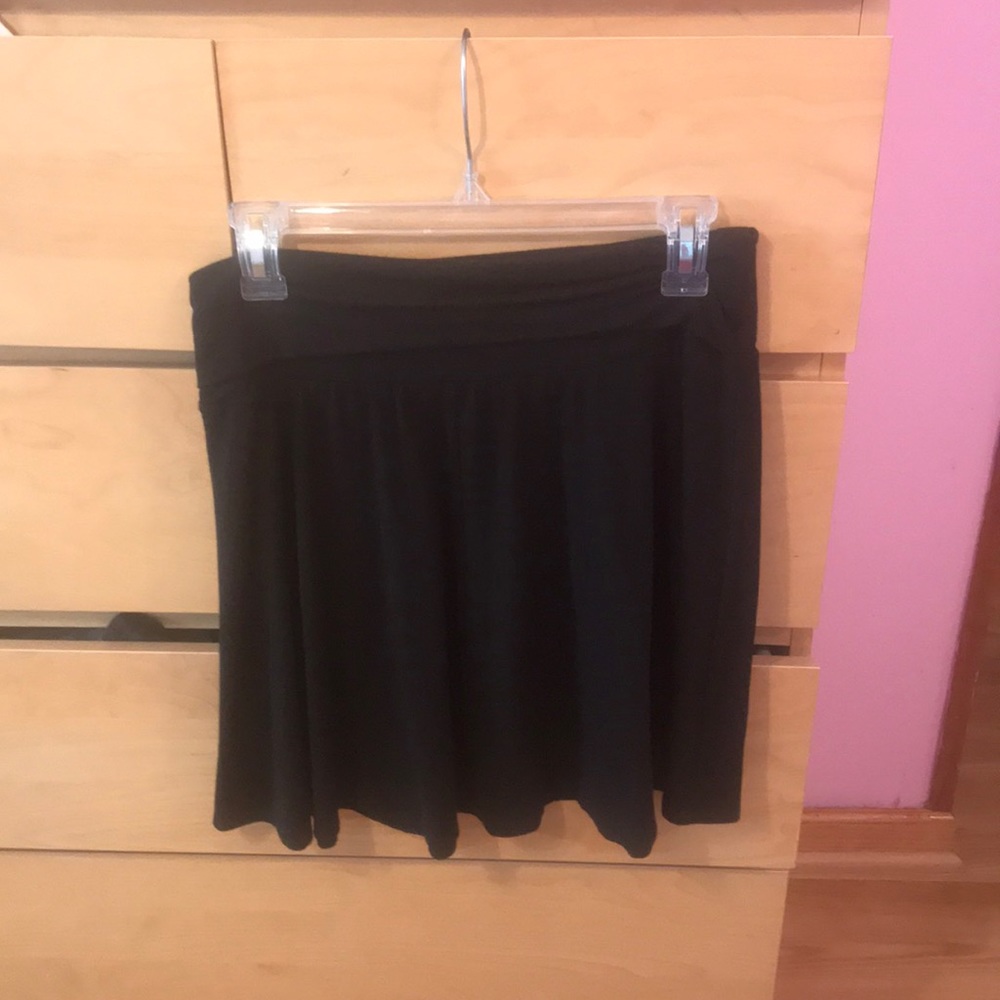 Black high waisted skirt